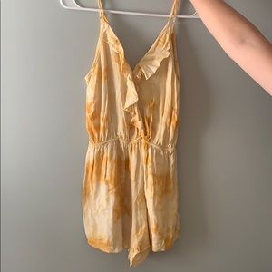 Yellow ruffle Romper